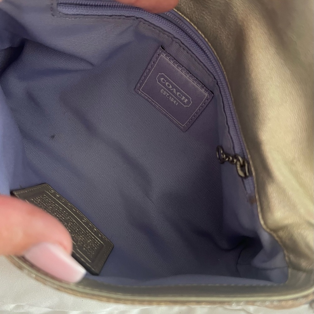 Vintage Y2K Coach Hampton bag - Champagne/Metallic - Picture 3 of 7